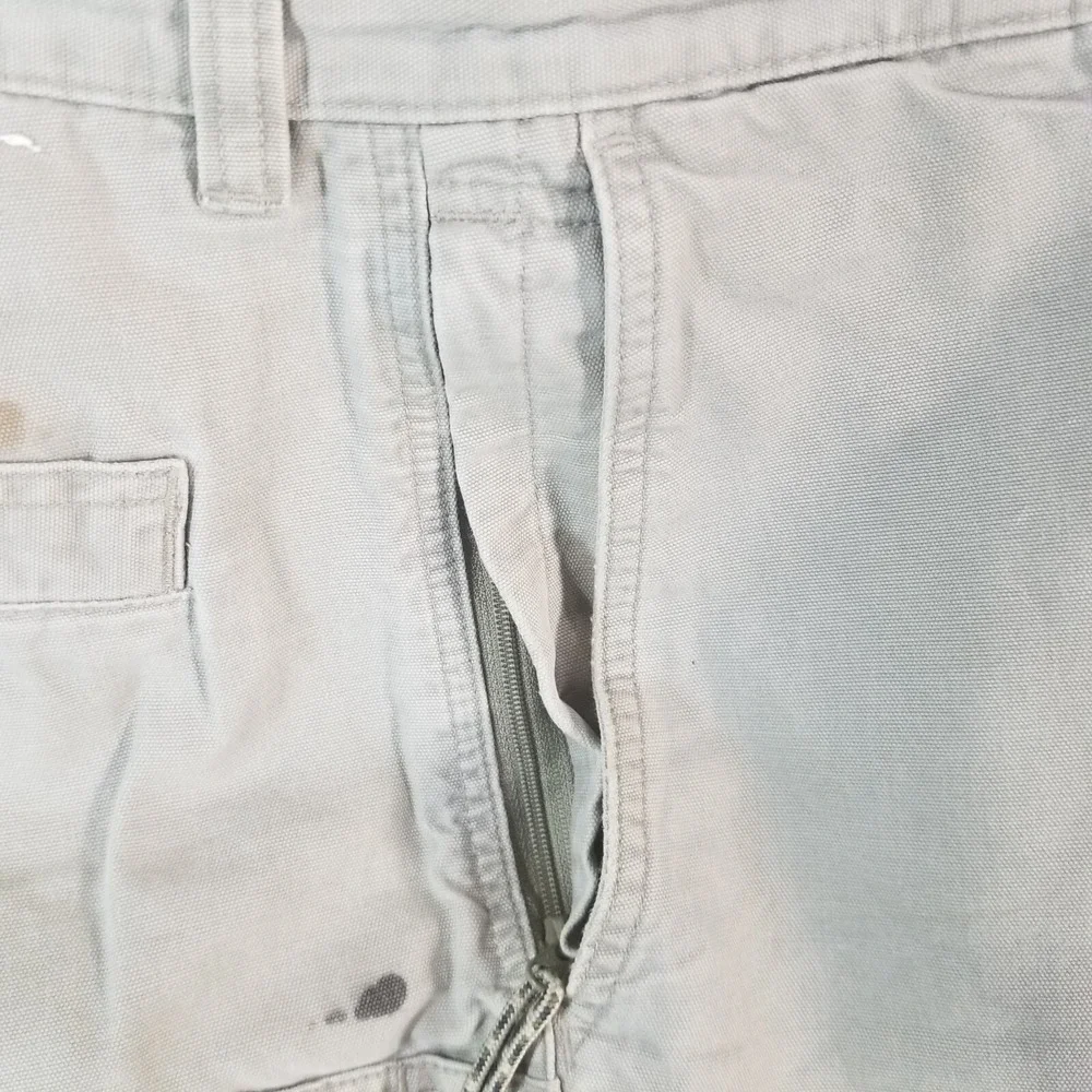 Columbia shorts‎ men's 38 x 7 khaki green cotton outdoor hiking Marine flawed